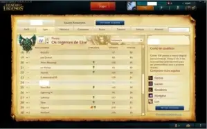 Conta de League of Legends Platina IV