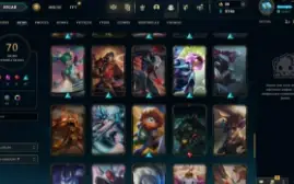Conta League of Legends Level 170 - 127 Champions - 70 Skins