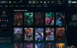 Conta League of Legends Level 170 - 127 Champions - 70 Skins