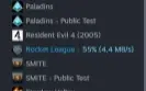Conta Steam com 44 jogos (EA FC 2025 INCLUSO)