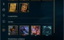 CONTA DE LOL UNRANKED EX PLATINA 1