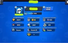 Conta Braw Stars Full 51/51 31K Troféus 35K Gold + Skins