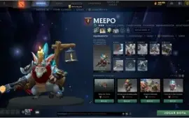 CONTA DOTA 2 COM ARCANAS, INVOKER KID, SETs etc...