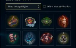 CONTA COM SKINS RARAS