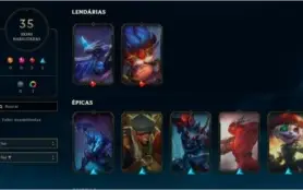 CONTA COM SKINS RARAS