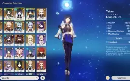 [AR60] Conta Genshin-Banner garantido com 20 T5 +8 armas T5!