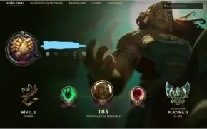 Conta League of Legends platina 2 20 Skins / 66 Campeões