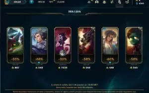 Conta platina 1 com 28 Champs e 3 Skins ( 90 PDL )