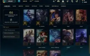 Conta platina 1 com 28 Champs e 3 Skins ( 90 PDL )