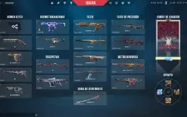 Conta com diversas skins valorant