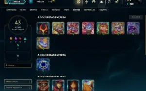 Prata 4 com 35 Champs e 3 Skins