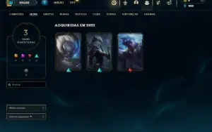 Prata 4 com 35 Champs e 3 Skins