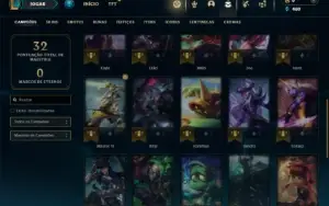 Prata 4 com 35 Champs e 3 Skins