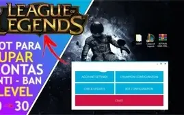 Bot para upar contas LOL Acesso Vitalício