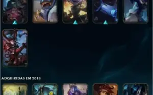 Conta LOL, MMR Platina, 230+ skins, todos os campeões.