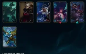 Conta LOL, MMR Platina, 230+ skins, todos os campeões.