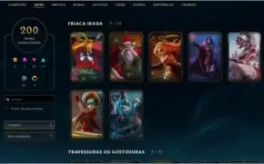 Conta rara| Season 3 | Skins vitoriosas | 200 Skins |e+