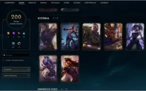 Conta rara| Season 3 | Skins vitoriosas | 200 Skins |e+