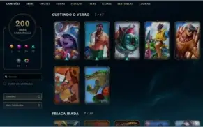 Conta rara| Season 3 | Skins vitoriosas | 200 Skins |e+