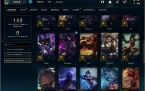 Conta Unranked com 7 skins e 36 champs