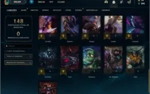 Conta Unranked com 7 skins e 36 champs