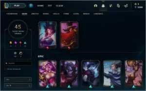 Conta levei 49 com 45 skins