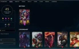 Conta levei 49 com 45 skins