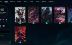 Conta levei 49 com 45 skins