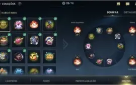 conta wild rift 18 skins 44 champ