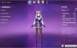 Genshin Impact AR 5 com Keqing + Qiqi