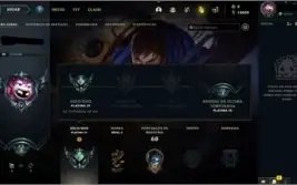 Conta League Of Legends Rank Platina 4