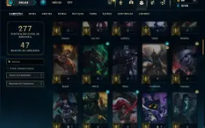 Esmeralda 4 com 80 Champs e 36 Skins + 2 Fragmentos