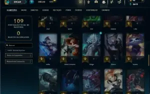 Diamante 2 com 75 Champs e 5 Skins + 21 Fragmentos