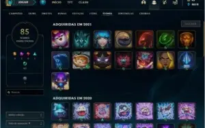 conta de league of legends