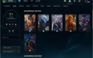 conta de league of legends