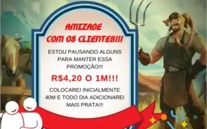 PROMOÇÃO AMIZADE COM O CLIENTE Silver 1m R$4,20 Reais
