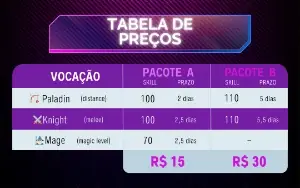 Skill Service Rubinot E Outros Servidores