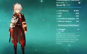 Conta Genshin Ar 45+ Nahida, Kazuha e Diluc + Tumulo e Harpa