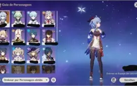 Acc AR27 com Ganyu + Tumulo do lobo