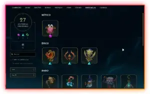 Conta LoL 120 Skins | 2 Ultimates| 140 champs