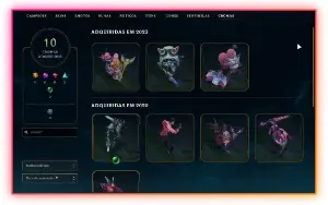 Conta LoL 120 Skins | 2 Ultimates| 140 champs