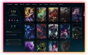 Conta LoL 120 Skins | 2 Ultimates| 140 champs