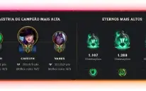 Conta LoL 120 Skins | 2 Ultimates| 140 champs