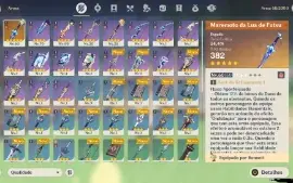 Conta AR 46 - 2x 5⭐ Raiden & Xiao - 200 Tiros - Maremoto