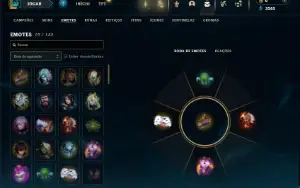 Unranked com 35 Champs e 1 Skin + 4 Fragmentos