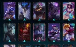 vendo conta de lol lvl 290 151 champions  124 skins
