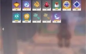 CONTA  AR 50 COM KEQING+HUTAO+ZHONGLI Dentre outros 5*!