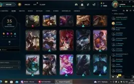 ACC LEAGUE OF LEGENDS VINCULADA COM VALORANT NV 86