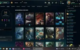 ACC LEAGUE OF LEGENDS VINCULADA COM VALORANT NV 86