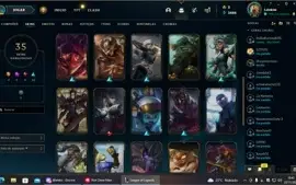 ACC LEAGUE OF LEGENDS VINCULADA COM VALORANT NV 86